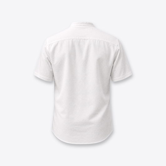 Camisa MAORI Blanca Cuello Mao