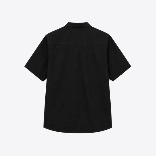 Camisa MAORI Negra Cuello Mao