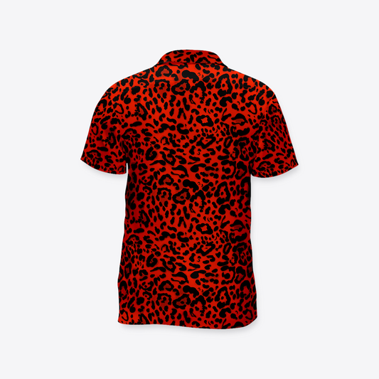 Camisa MAORI Leopardo Rojo