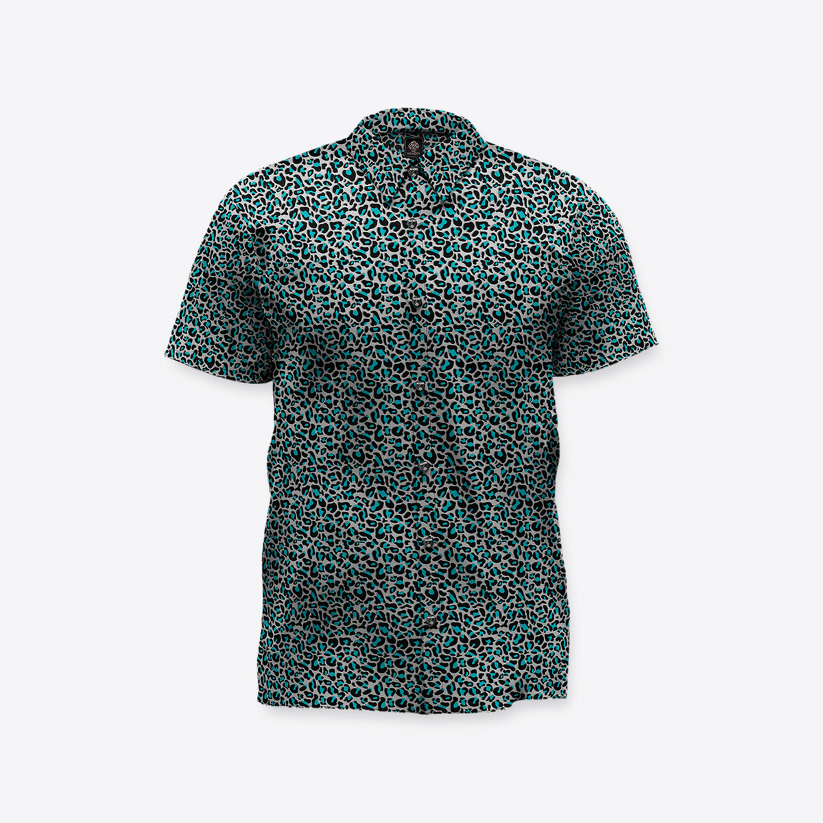 Camisa MAORI Leopardo Celeste