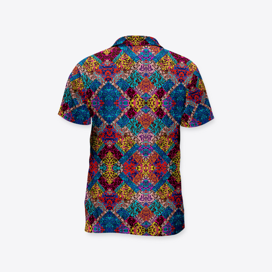 Camisa MAORI Geometría Colores
