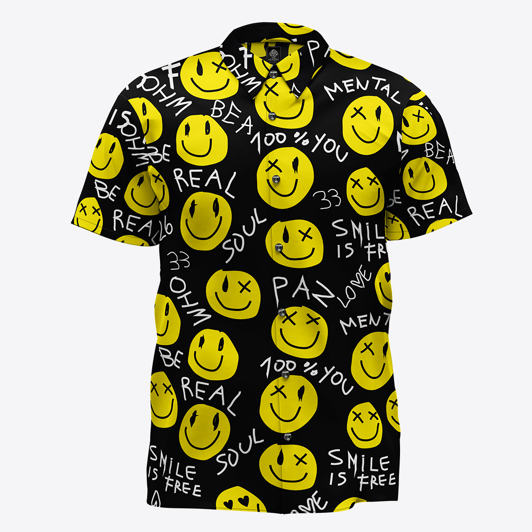 Camisa crepe diseño smile