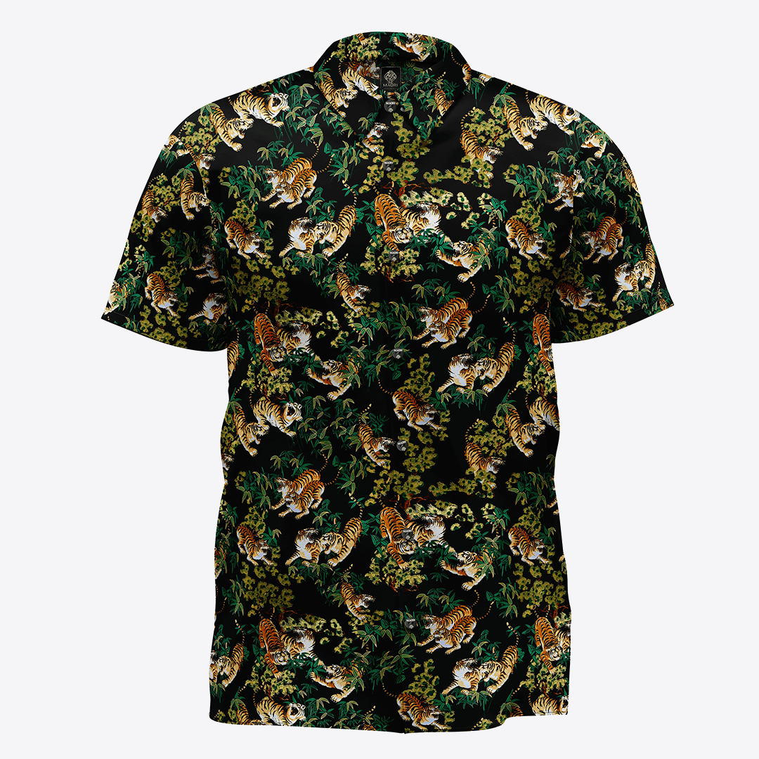 Camisa Tigre Verde Esmeralda