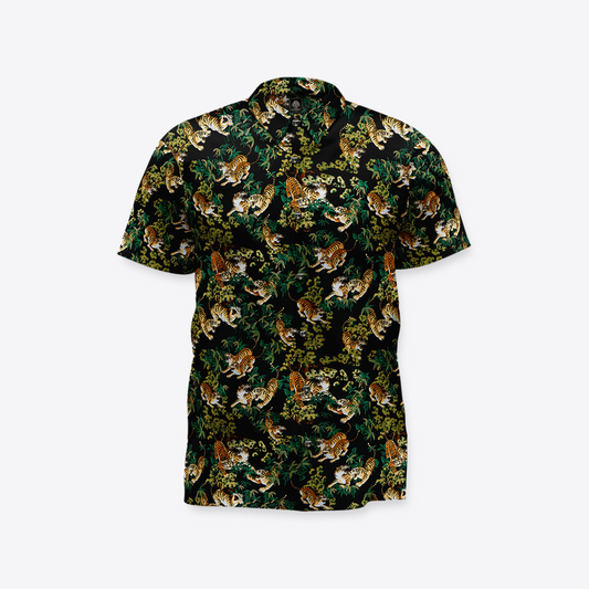 Camisa MAORI Tigre Verde Esmeralda