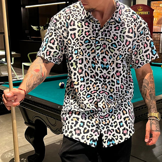 Camisa MAORI Leopardo Neblina