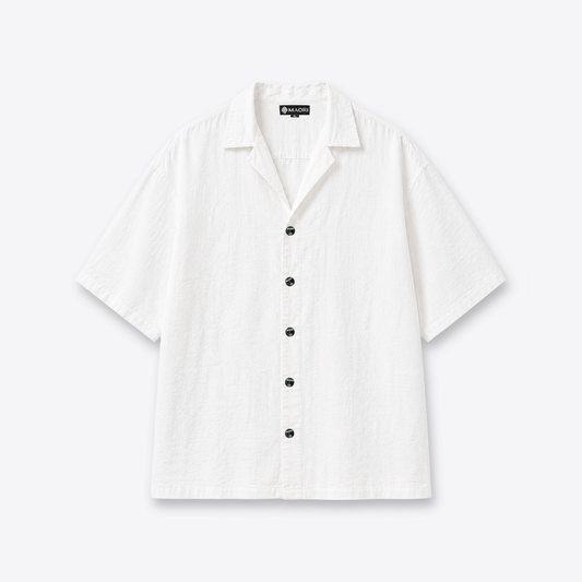 Camisa MAORI Cuello Sport Blanco