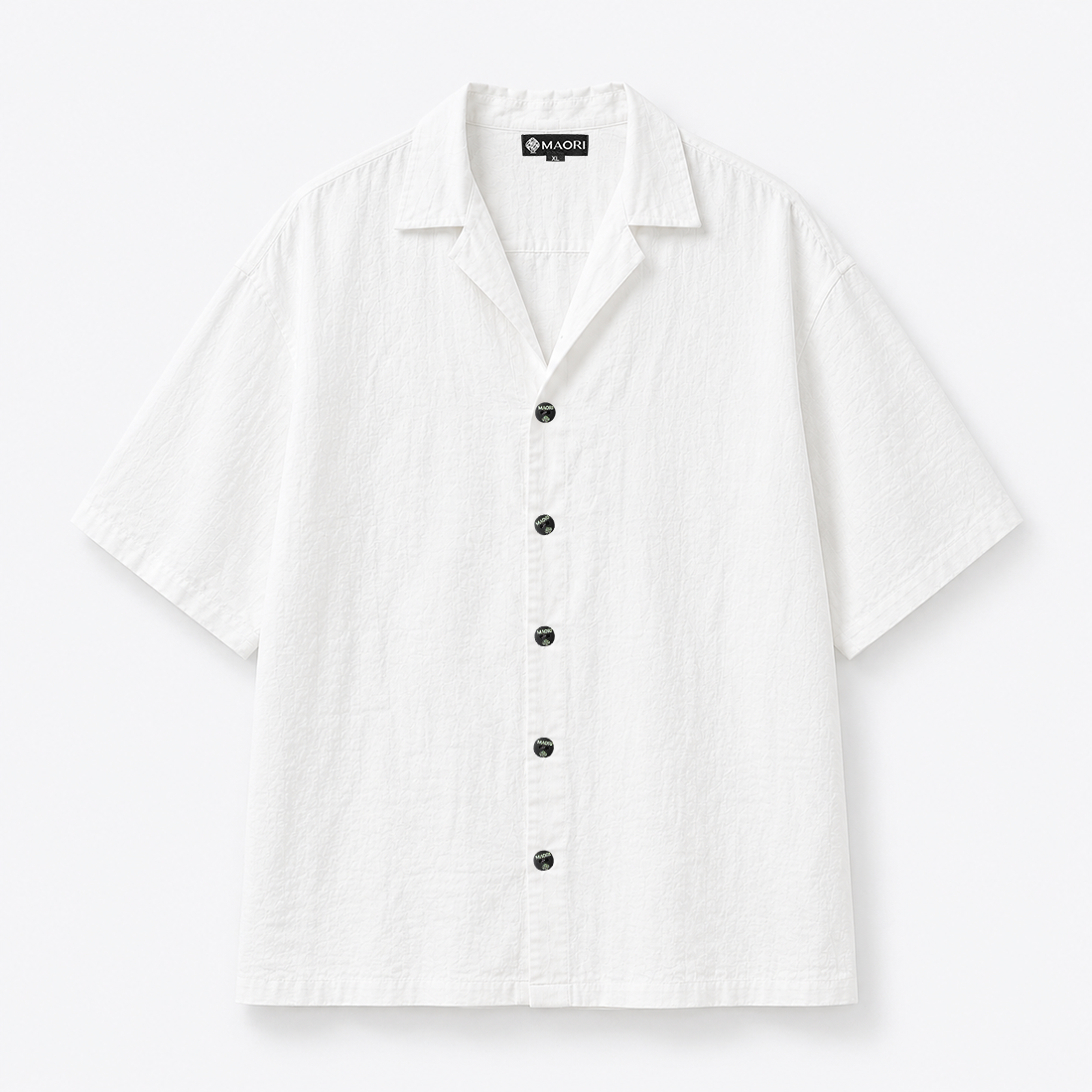 Camisa cuello sport color blanco