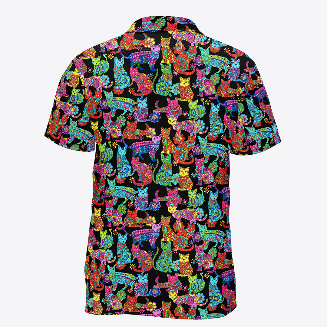 Camisa gatos mandalas