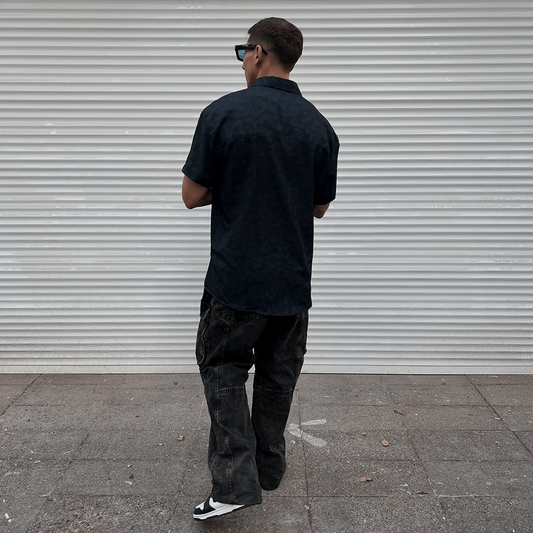 Camisa MAORI Leopardo Negro