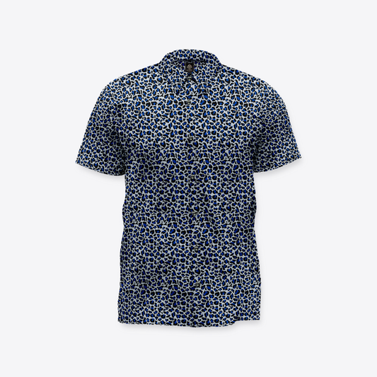 Camisa MAORI Leopardo Azul