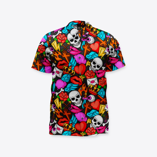 Camisa MAORI PsychoSkull Edición Limitada