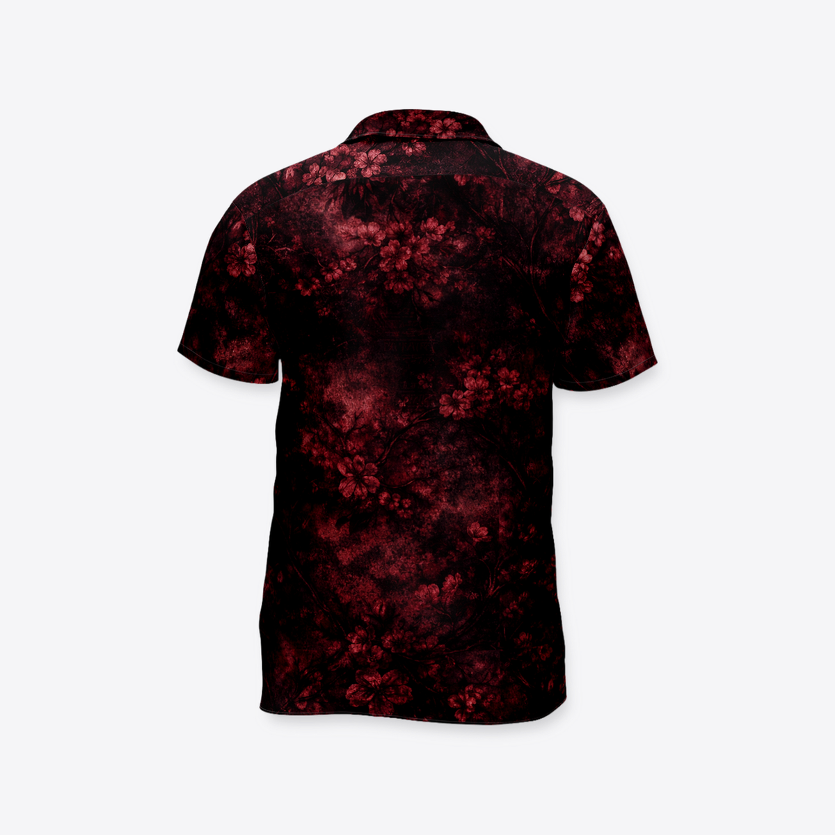 Camisa MAORI Floral Negra Roja