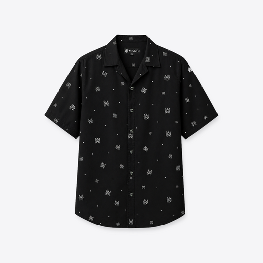 Camisa MAORI Void Monogram Negra