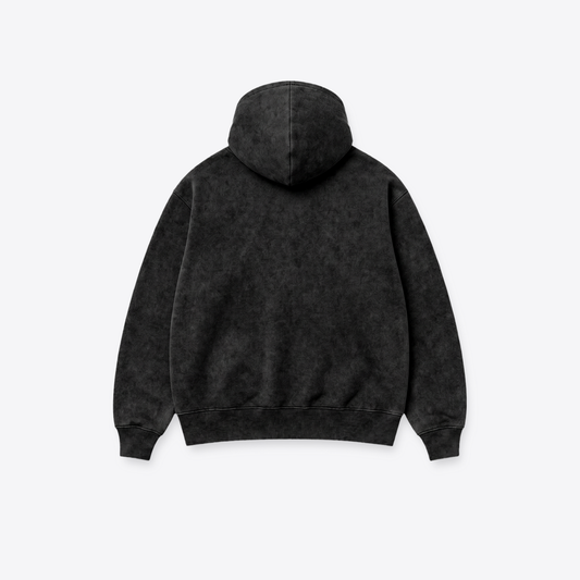 Hoodie MAORI Black Acid Wash