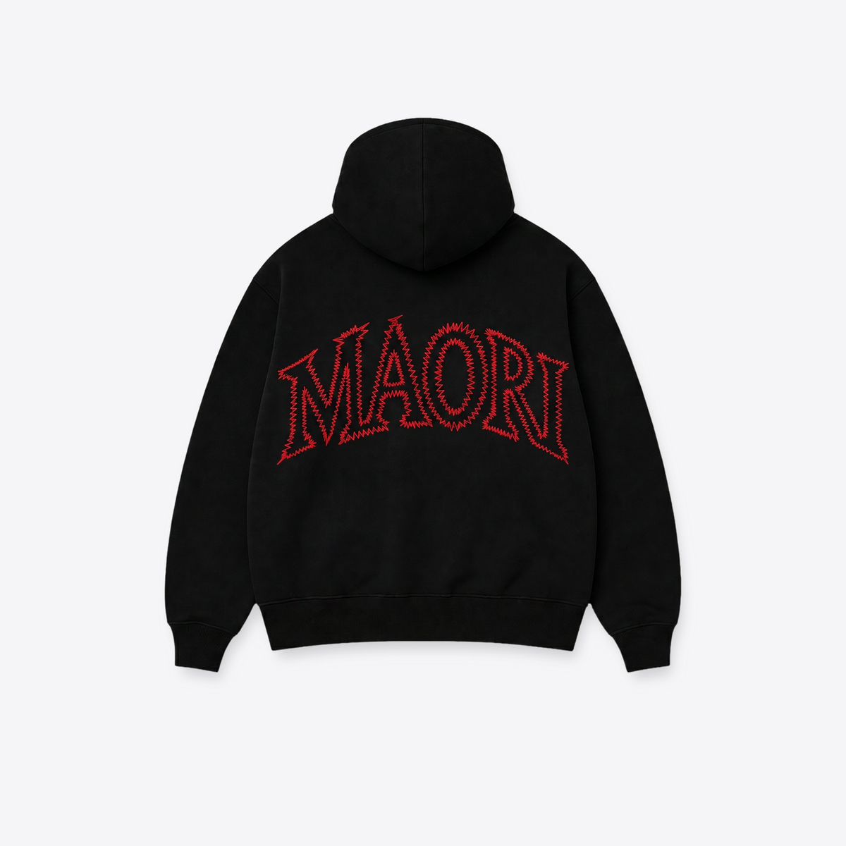 Hoodie MAORI Black Zigzag
