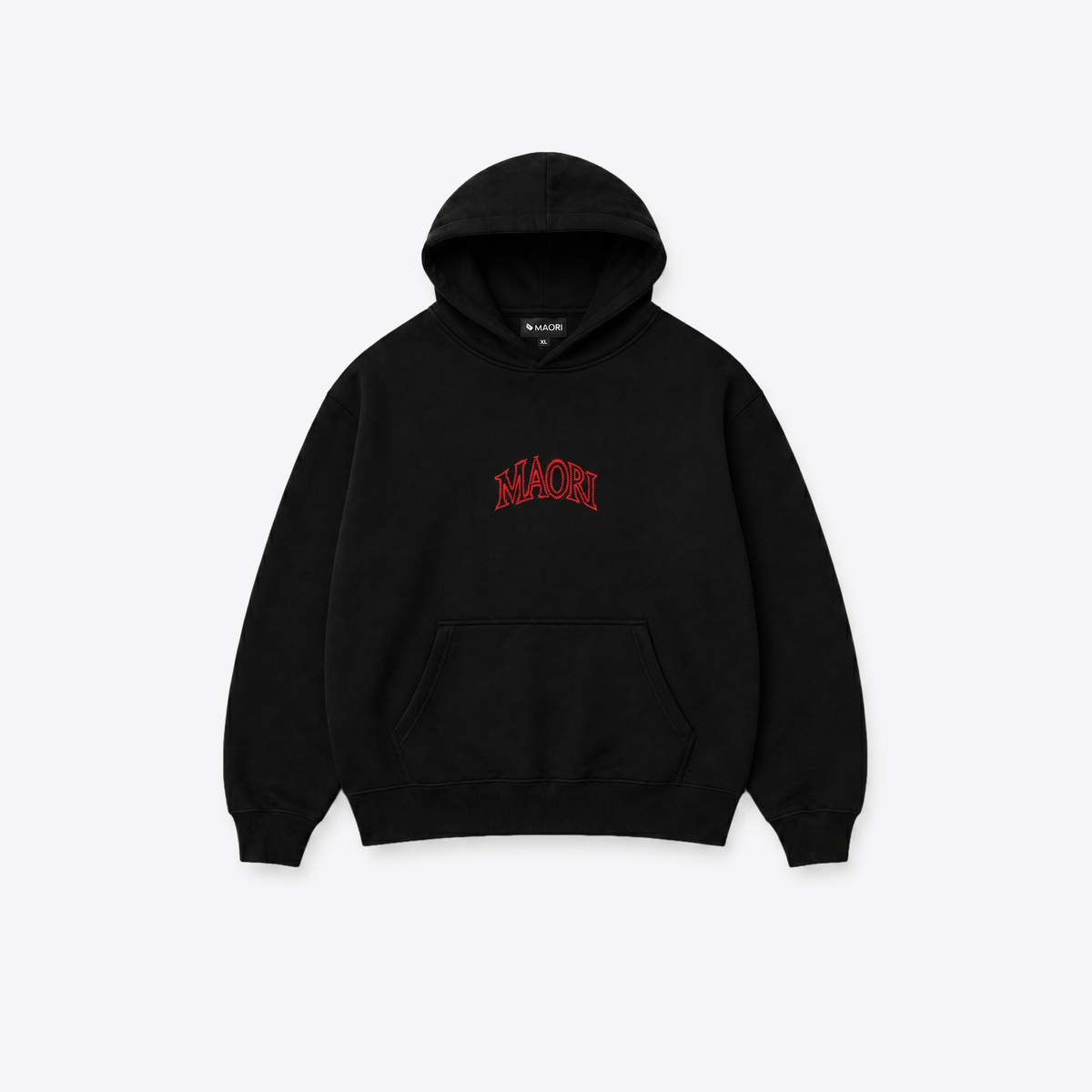 Hoodie MAORI Black Zigzag