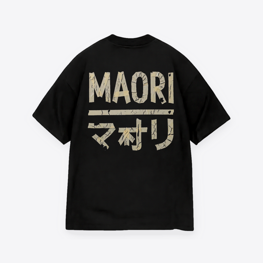 Polera MAORI Negra Tokyo Tape