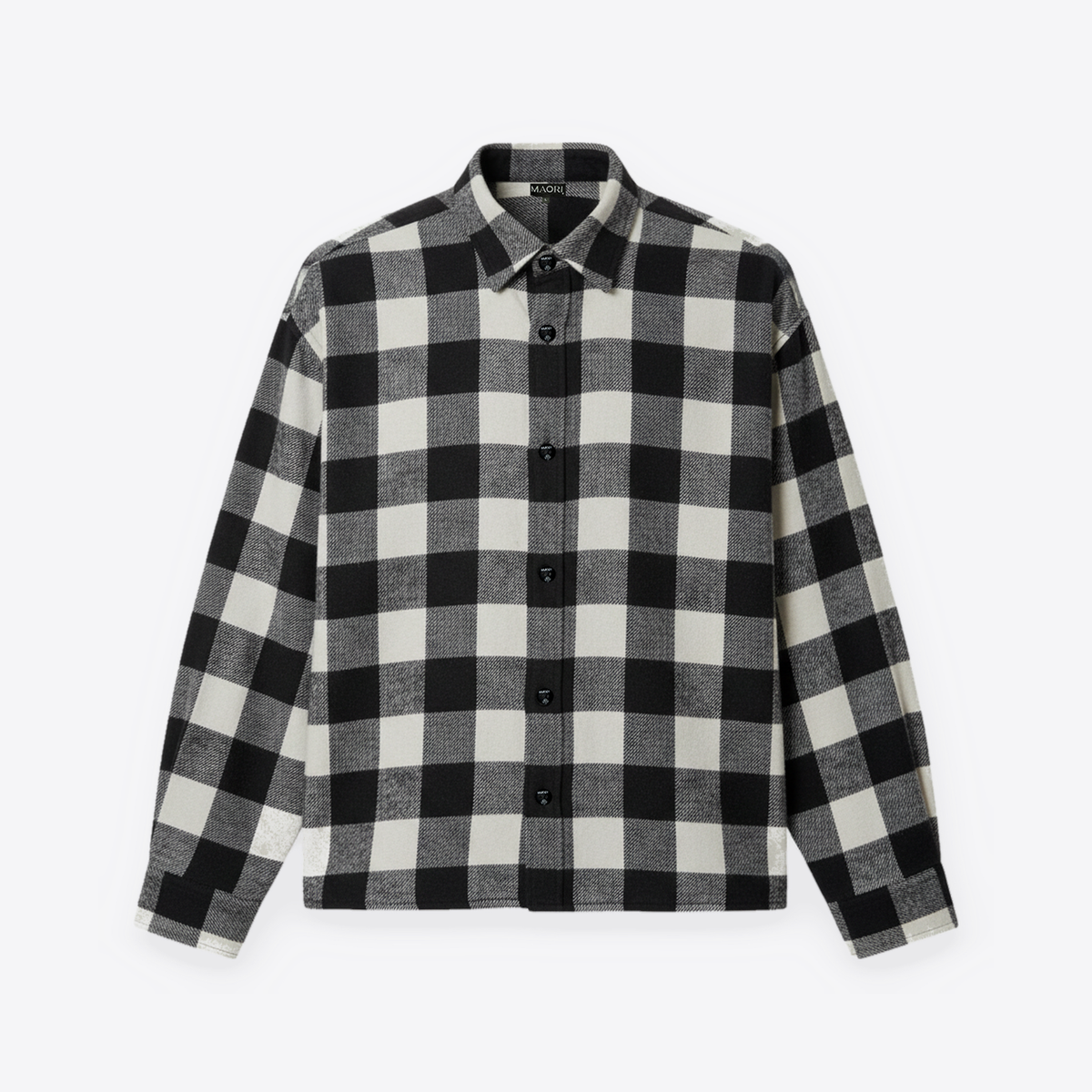 Camisa MAORI Tartán Black Ivory