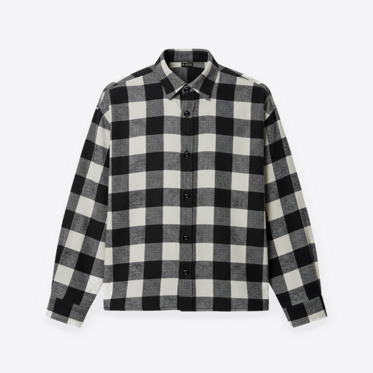 Camisa MAORI Tartán Black Ivory