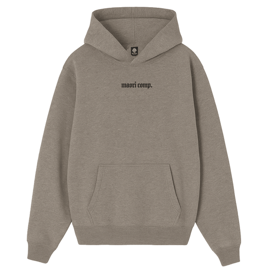 Hoodie basic gris cemento claro MAORI