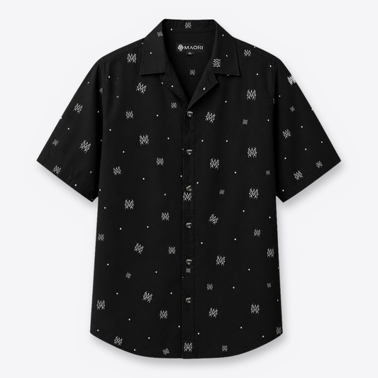 Camisa Void Monogram Negra frente