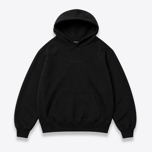 Hoodie negro essentials MAORI
