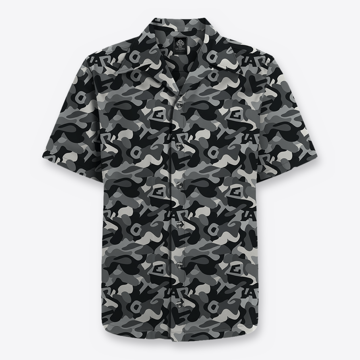 Shirt Sport Camo Grey frente