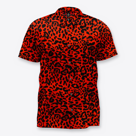 Camisa leopardo rojo frente