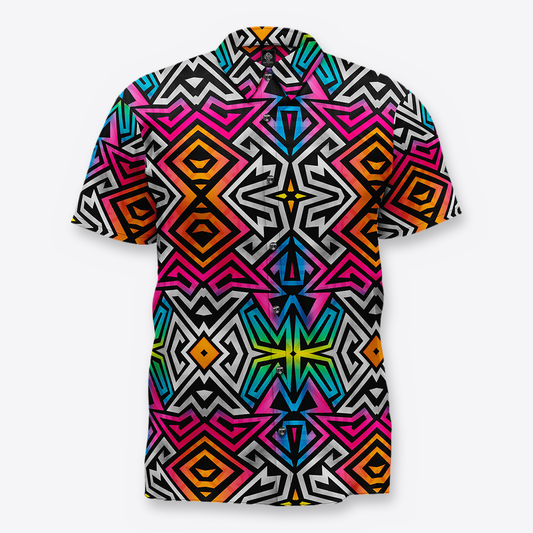 MAORI camisa laberinto colores front