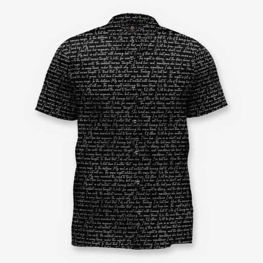 MAORI camisa letras neruda front