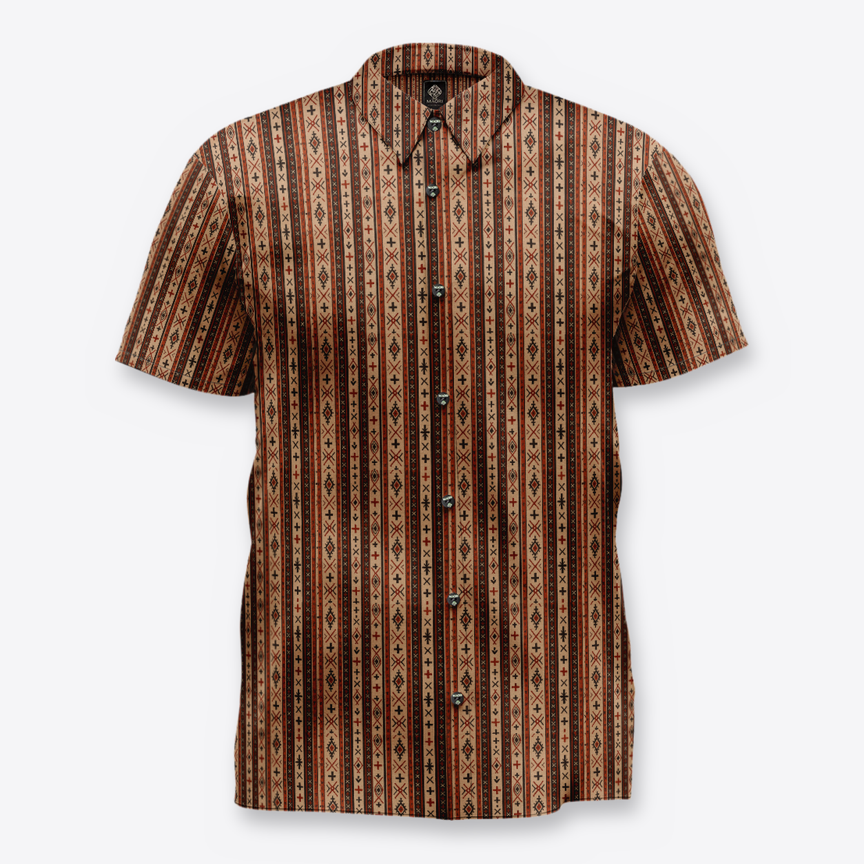 MAORI camisa Malone Desert Drip front