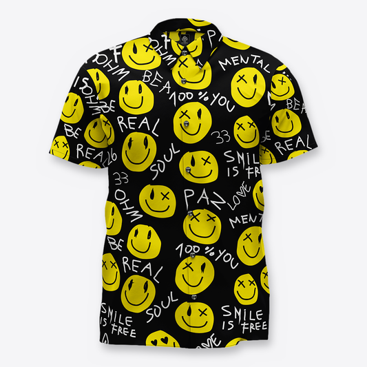 MAORI camisa crepe smile front