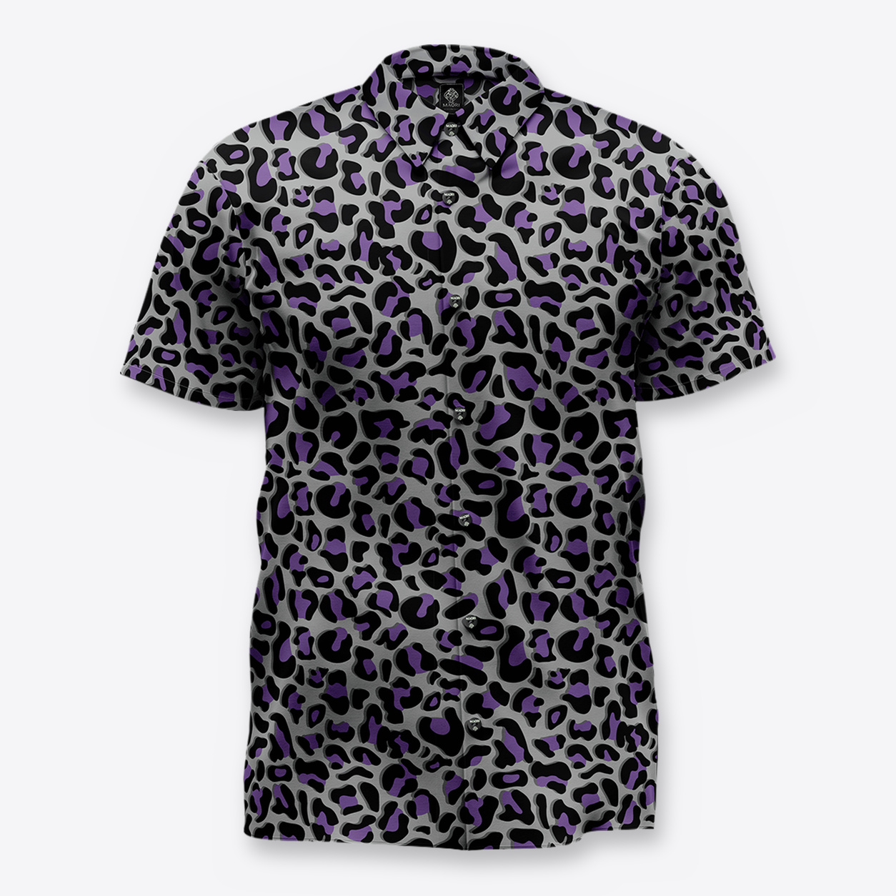 Camisa leopardo morado front