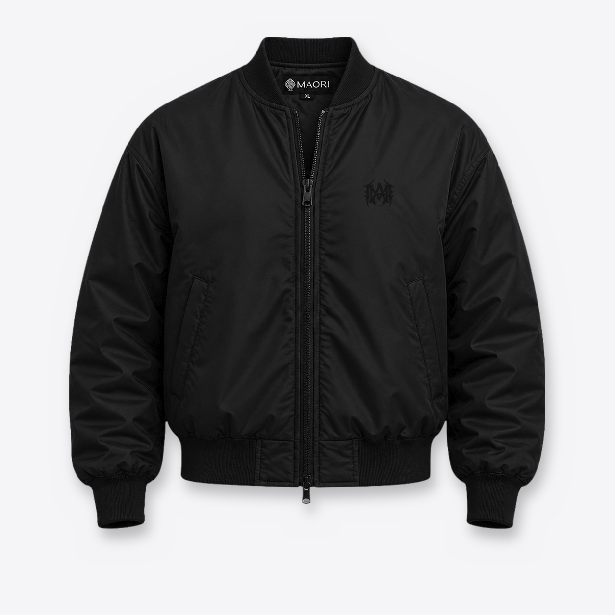 Bomber Black MAORI Minimal