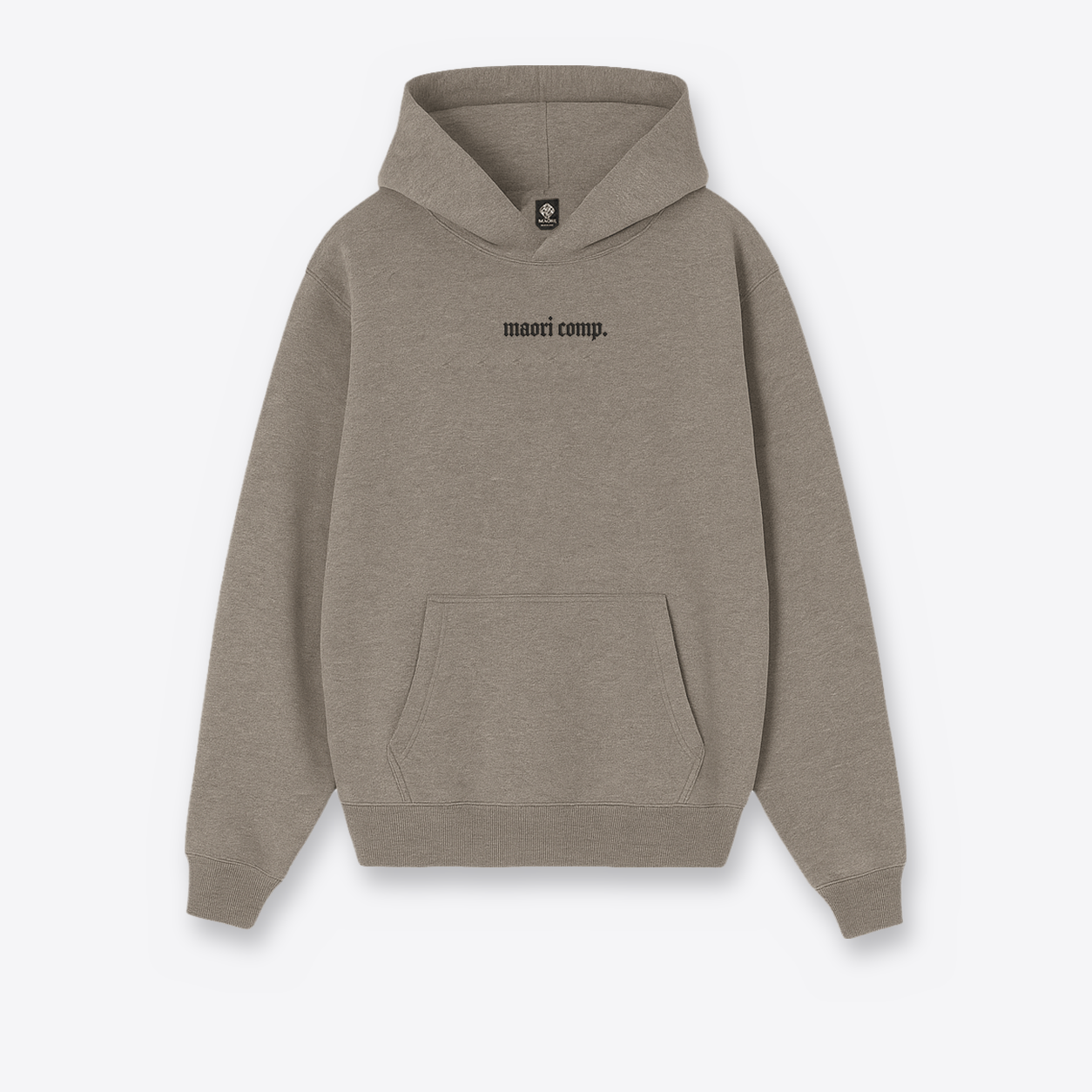 Hoodie basic gris cemento claro
