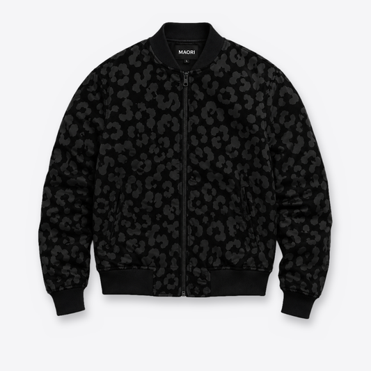 bomber leopardo negro