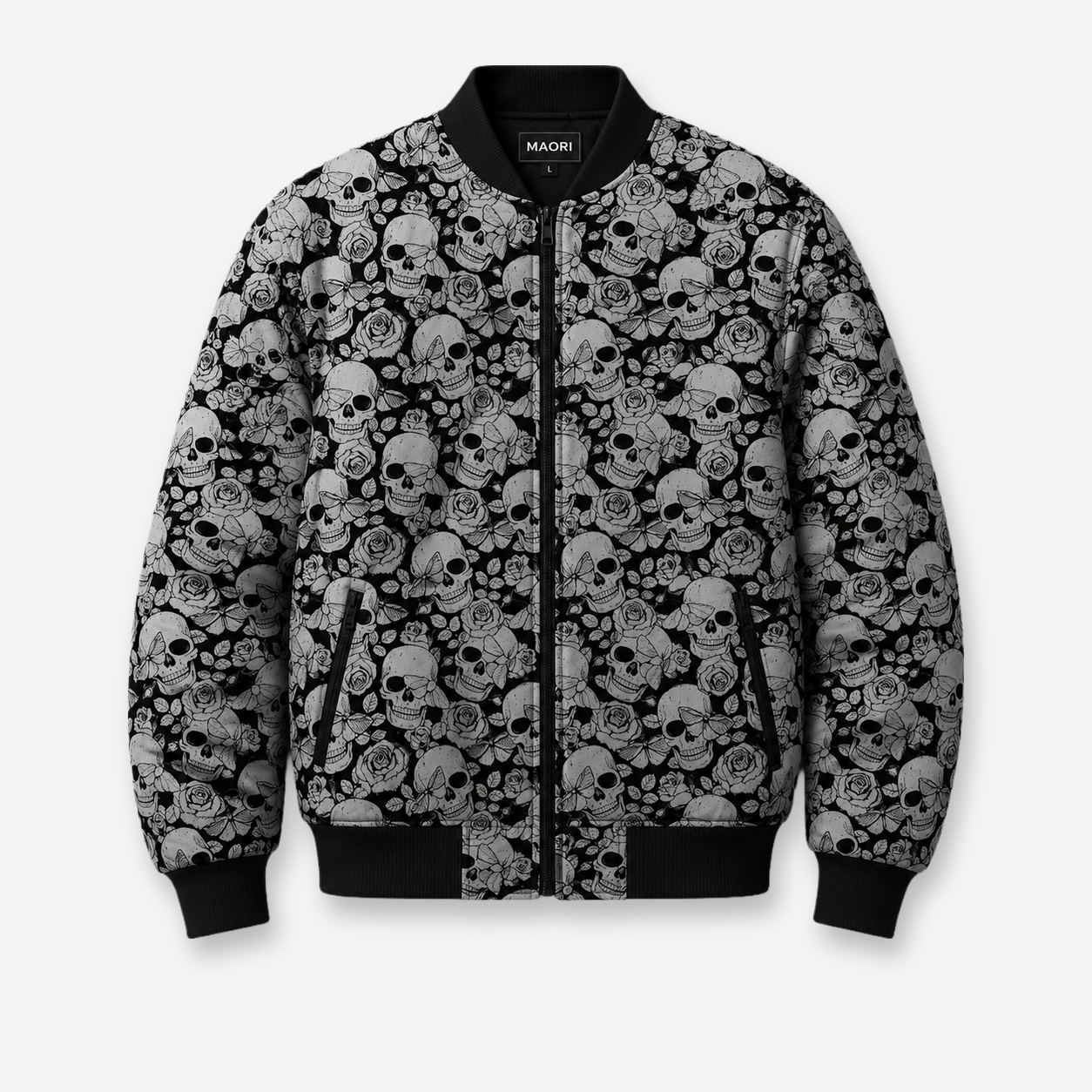 bomber calaveras mariposas
