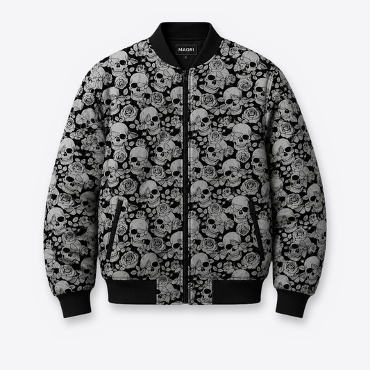 bomber calaveras mariposas