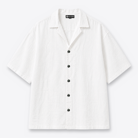 Camisa MAORI Cuello Sport Blanco