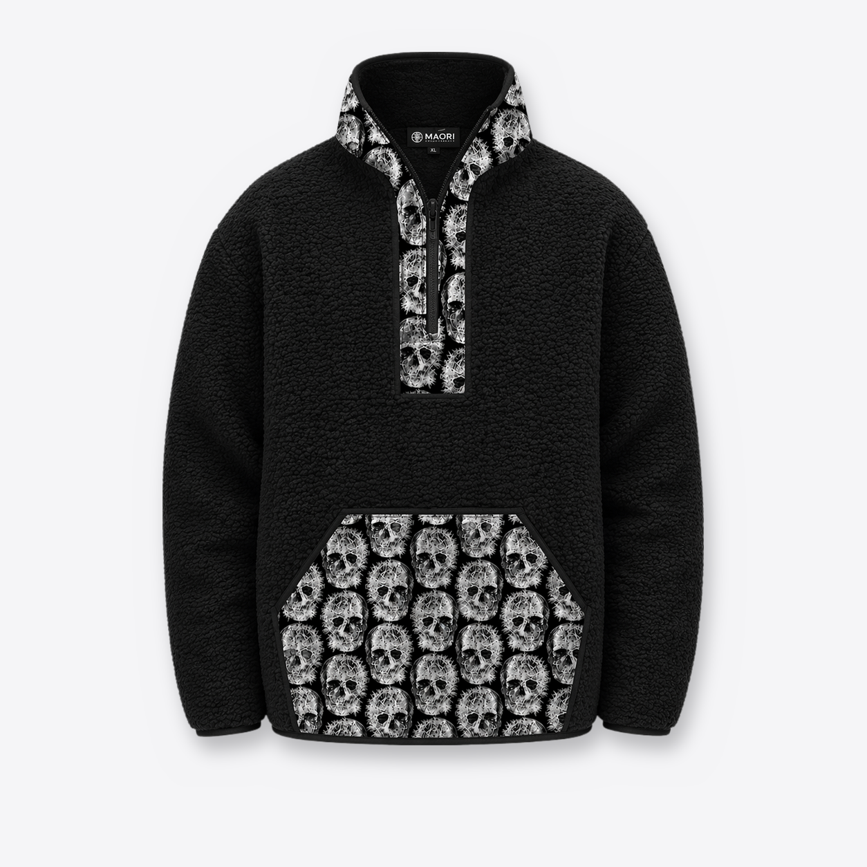 chiporro negro calaveras clavos