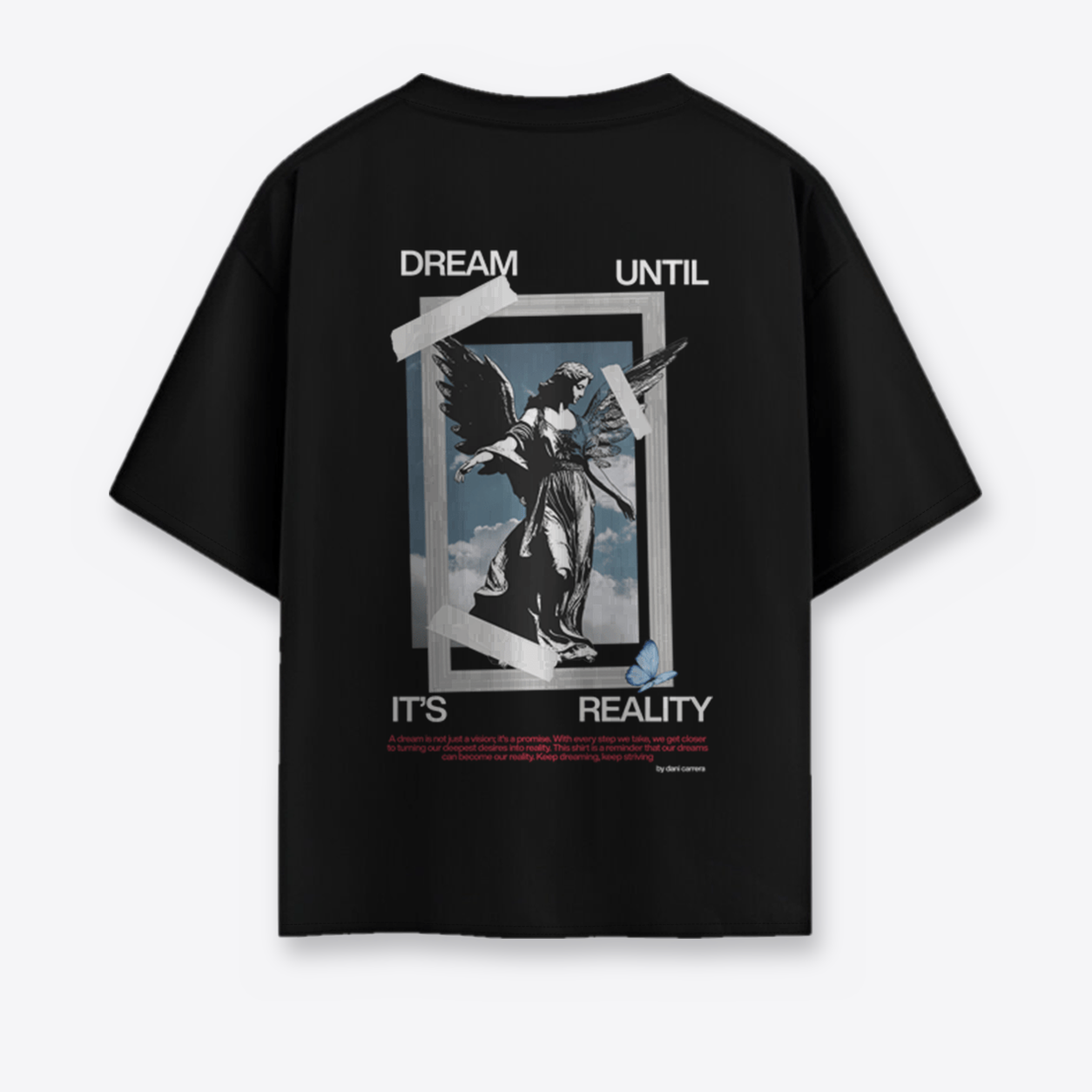 polera negra angel de la realidad