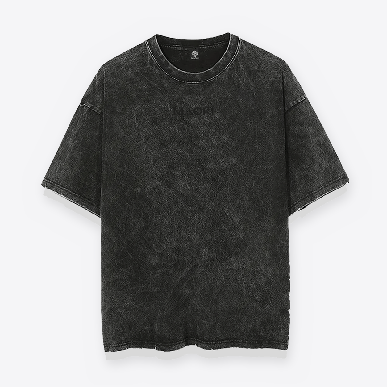 polera acid wash mariposa celeste