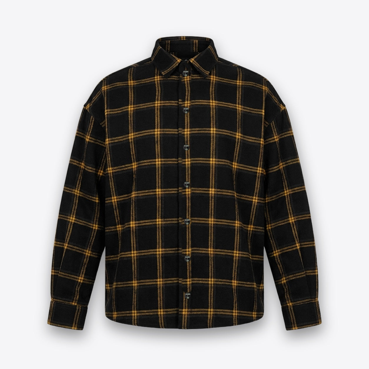 Camisa Tartán Mostaza