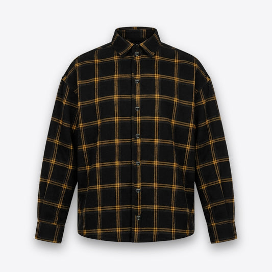 Camisa Tartán Mostaza