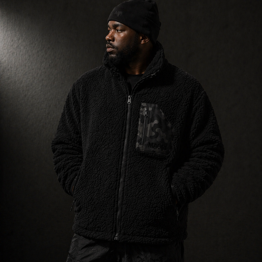 Sherpa Maori– Full Zip Negra MAORI imagen 2