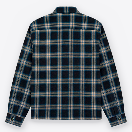 Camisa MAORI Tartán Negro Hielo - espalda