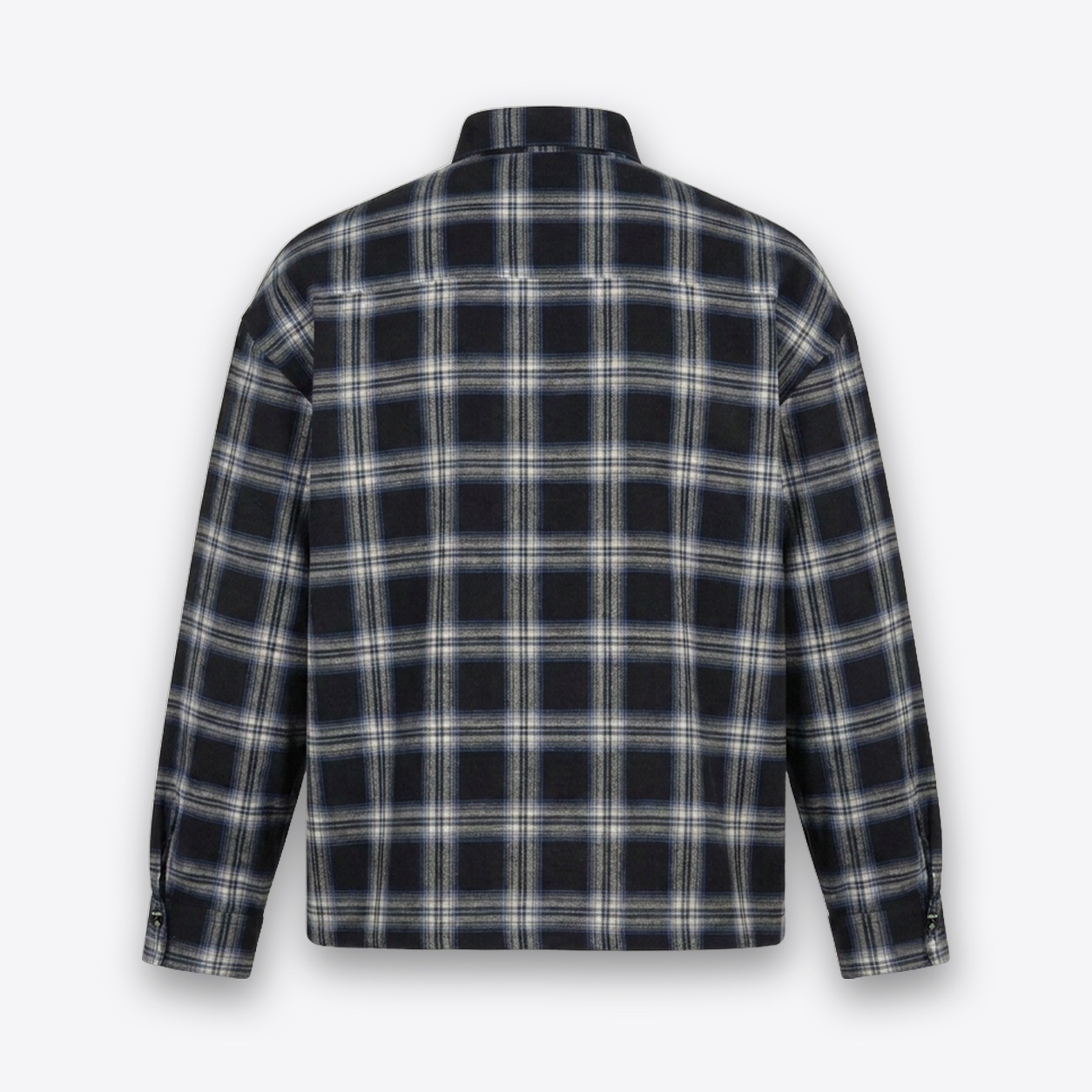 Camisa MAORI Tartán Negro Hielo - espalda