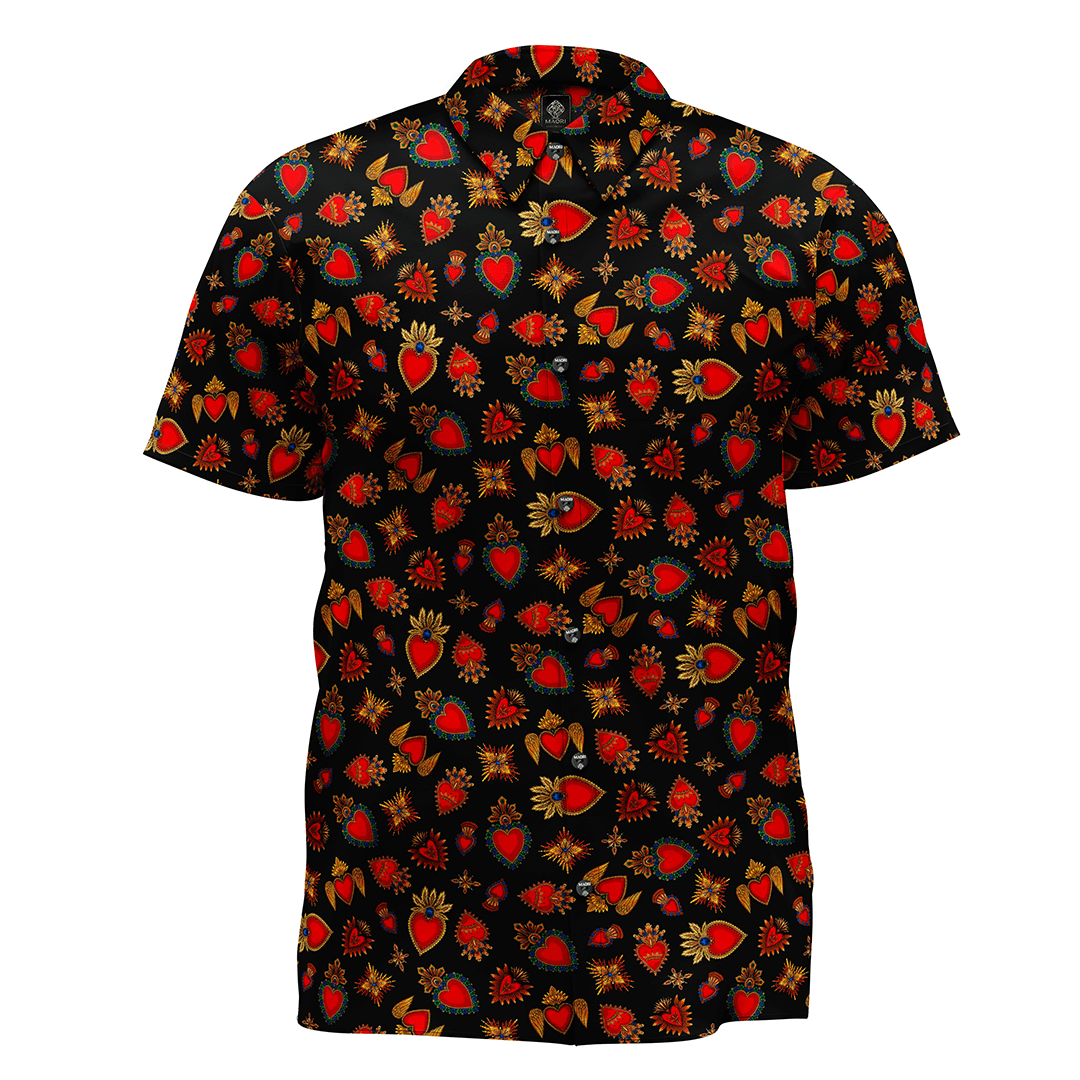 Camisa corazones king MAORI