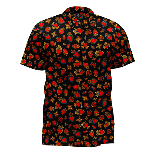 Camisa corazones king MAORI