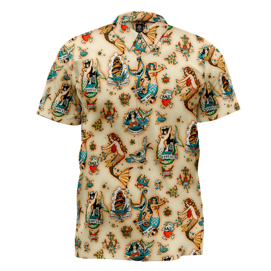 Camisa tatto tradi crema MAORI